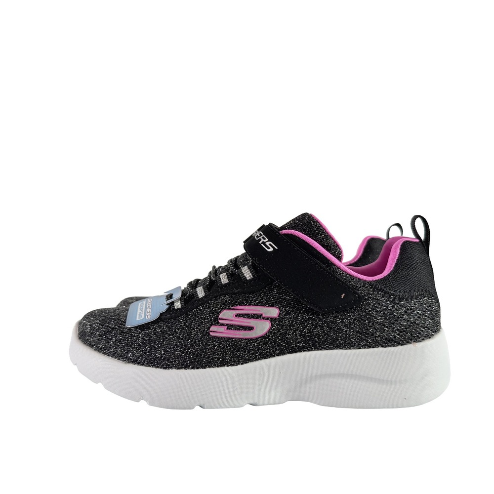 Skechers Kids Girls Dynamight 2.0 Tried N True Black Pink Shoes 12.5 81324L